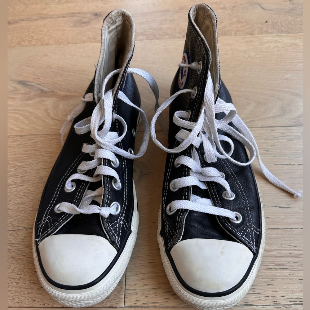 Black Leather Converse